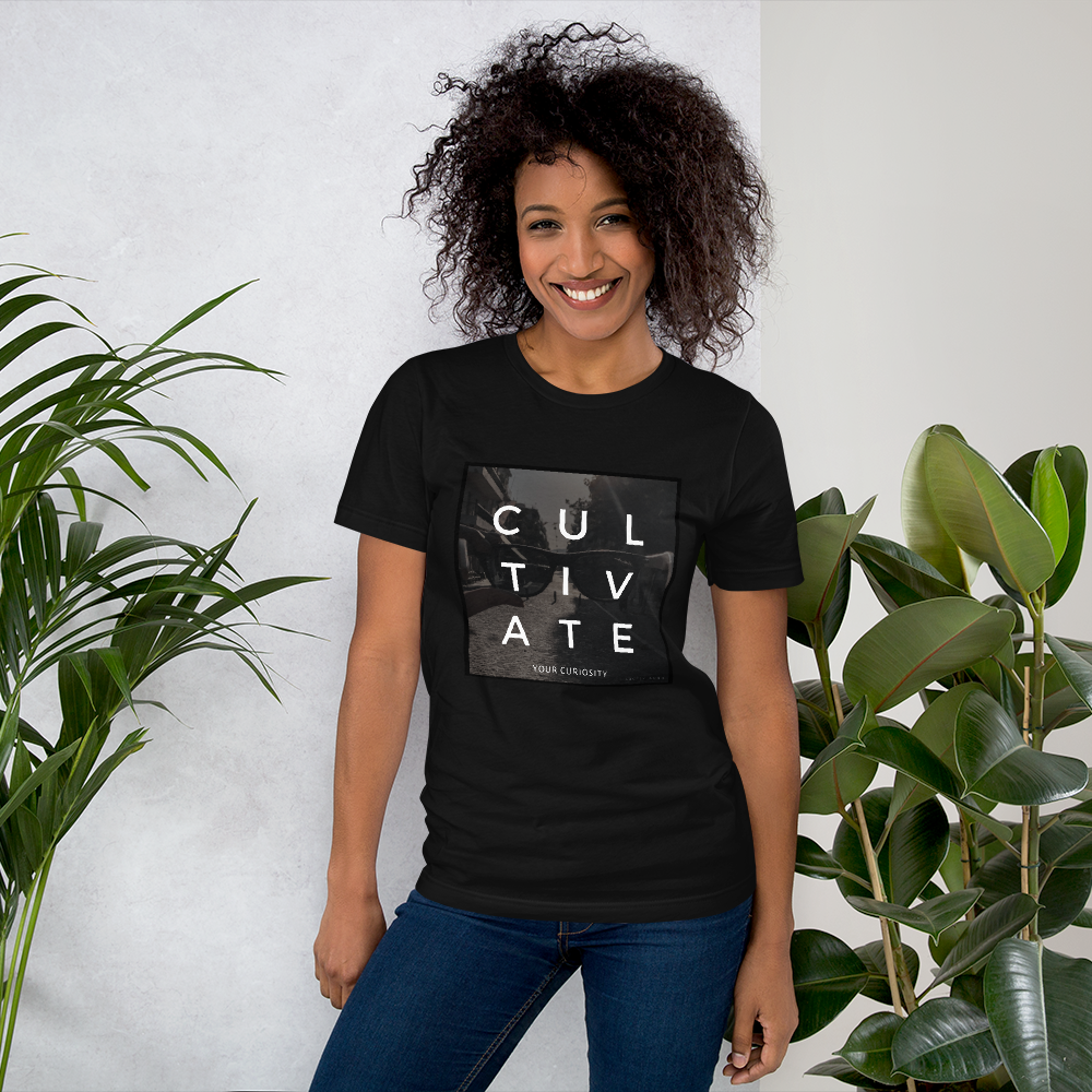 Cultivate Your Curiosity Glasses Print Unisex T-Shirt