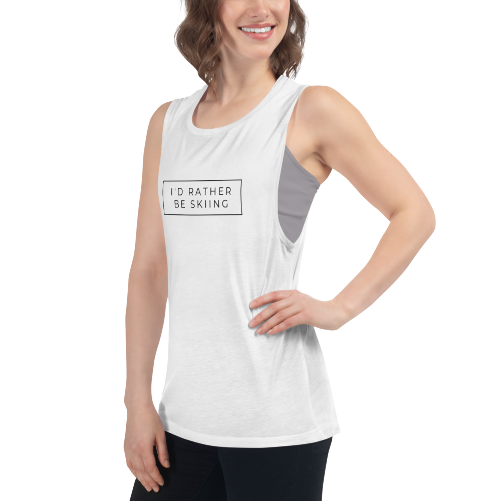 I'd Rather Be Skiing Women's Vest Tank Top