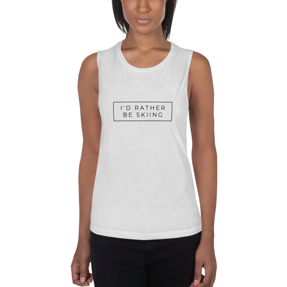 I'd Rather Be Skiing Women's Vest Tank Top