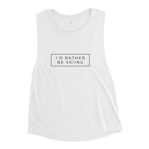 I'd Rather Be Skiing Women's Vest Tank Top