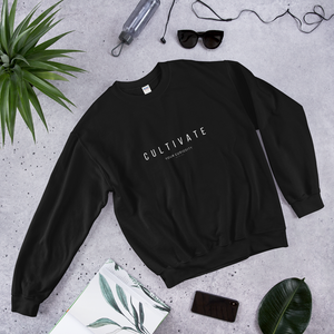 Cultivate Your Curiosity Unisex Sweatshirt - White Font