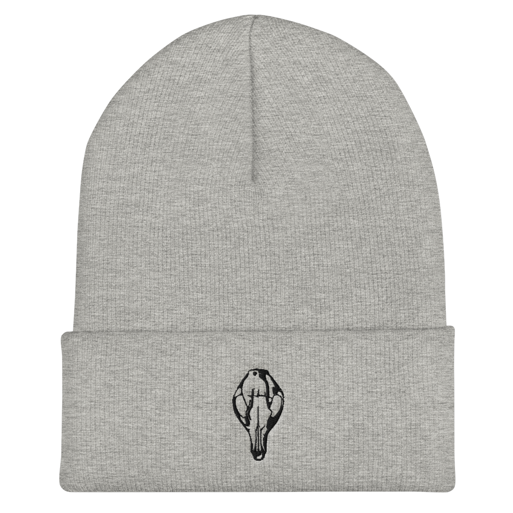 Fox Skull Cuffed Beanie