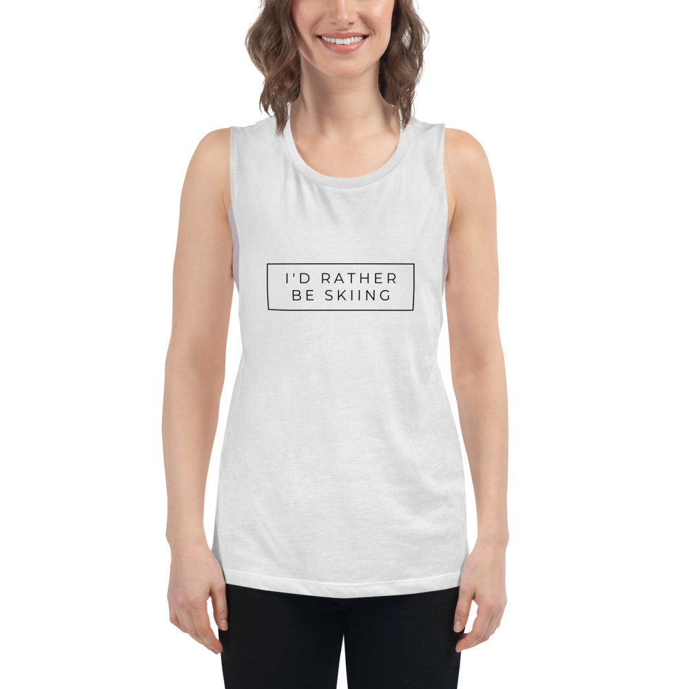 I'd Rather Be Skiing Women's Vest Tank Top