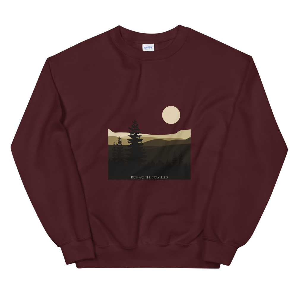 Rich Are the Travelled Scenic Unisex Sweatshirt