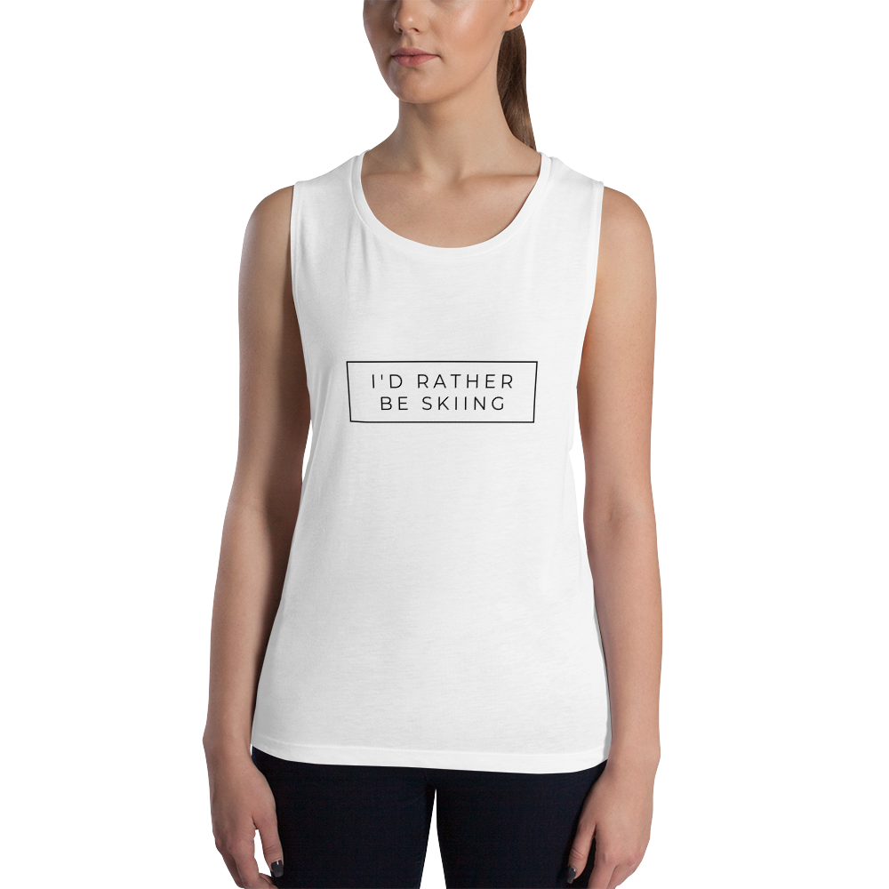 I'd Rather Be Skiing Women's Vest Tank Top