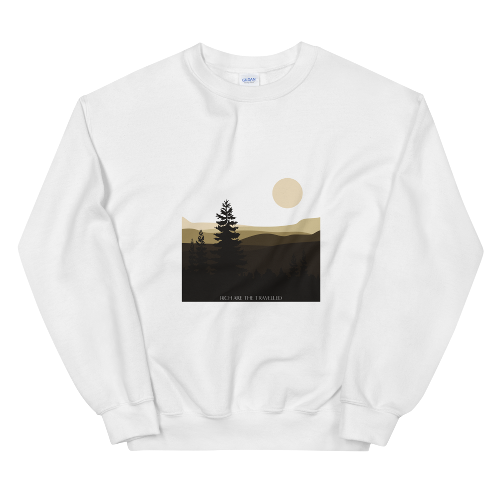 Rich Are the Travelled Scenic Unisex Sweatshirt