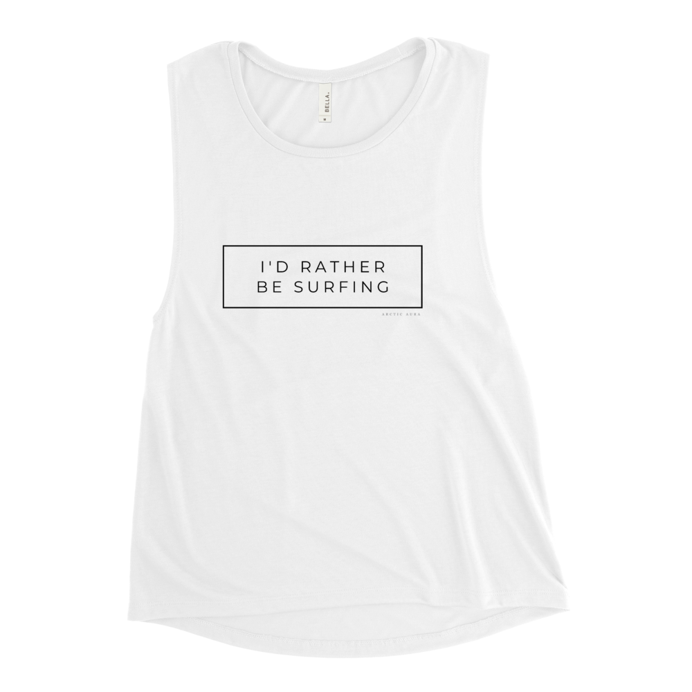 I'd Rather Be Surfing Women's Vest Tank Top